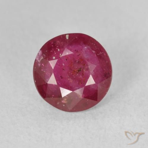 1.88ct Naturale Rosso tendente al rosa Rubino, Rotondo, VS-SI