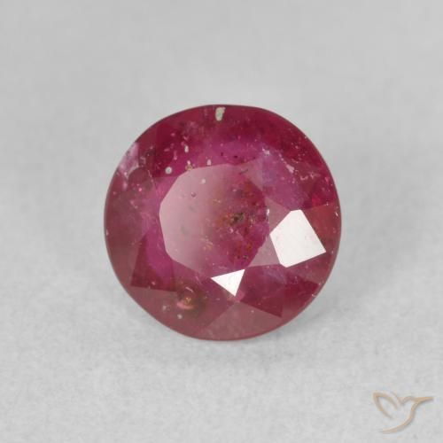 Rubino Rosso tendente al rosa naturale da 1.88 ct, Rotondo, VS-SI