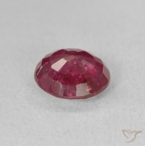 Rubino Rosso tendente al rosa naturale da 1.88 ct, Rotondo, VS-SI