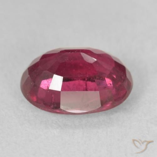 Rubino Rosa rossastra naturale da 3.41 ct, Ovale, VS-SI