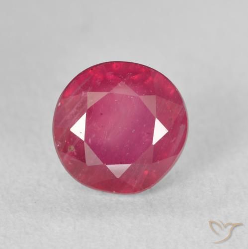 2.62ct Naturale Rosso tendente al rosa Rubino, Rotondo, VS-SI
