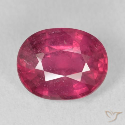 3.51ct Naturale Rosso medio Rubino, Ovale, VS-SI