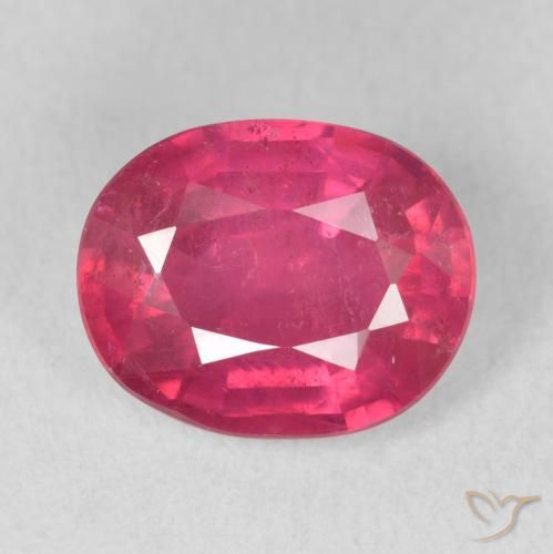 3.40ct Naturale Rosso tendente al rosa Rubino, Ovale, VS-SI
