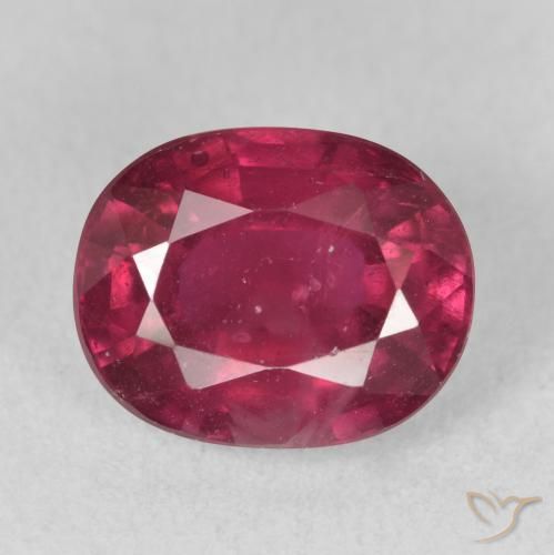 4.20ct Naturale Rosso tendente al rosa Rubino, Ovale, VS-SI