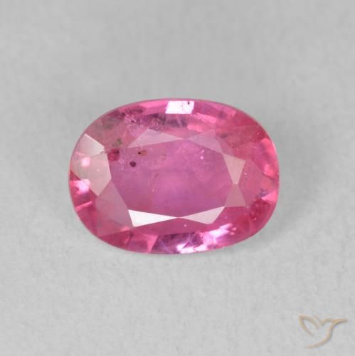 1.63ct Naturale Medium Dark-Pink Rubino, Ovale, VS-SI