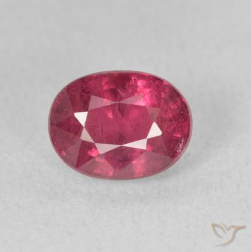 2.28ct Naturale Rosa rossastra Rubino, Ovale, VS-SI