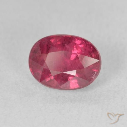 Rubino Rosa rossastra naturale da 2.28 ct, Ovale, VS-SI