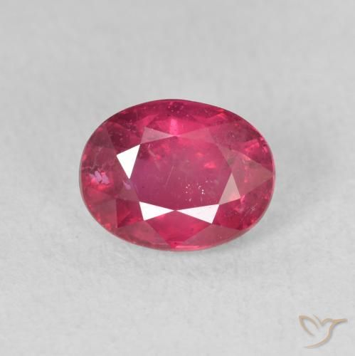 1.82ct Naturale Rosso tendente al rosa Rubino, Ovale, VS-SI