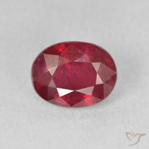 2.13ct Naturale Rosa rossastro intenso Rubino, Ovale, VS-SI