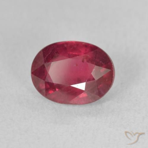 Rubino Rosso scuro naturale da 1.96 ct, Ovale, VS-SI