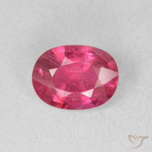 1.60ct Naturale Rosa rossastra Rubino, Ovale, VS-SI