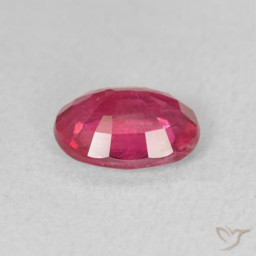 Rubino Rosa rossastra naturale da 1.60 ct, Ovale, VS-SI