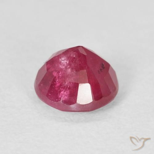 Rubino Rosso medio naturale da 1.36 ct, Rotondo, VS-SI