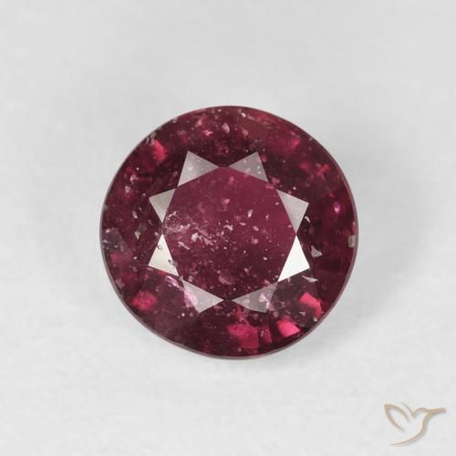 1.95ct Naturale Rosso scuro Rubino, Rotondo, SI-I1