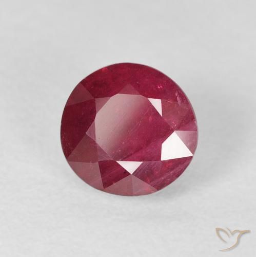 Rubino Sangue rosso naturale da 2.11 ct, Rotondo, VS-SI