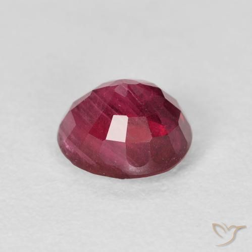 Rubino Sangue rosso naturale da 2.11 ct, Rotondo, VS-SI