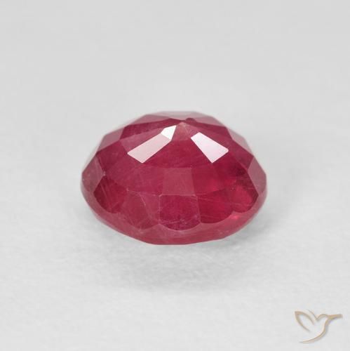 Rubino marmellata rossa naturale da 2.15 ct, Rotondo, VS-SI