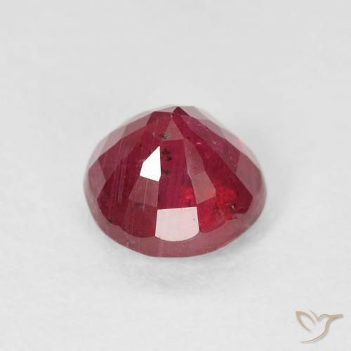 Rubino Rosso scuro naturale da 1.68 ct, Rotondo, VS-SI