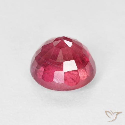 Rubino Rosso tendente al rosa naturale da 1.35 ct, Rotondo, VS-SI