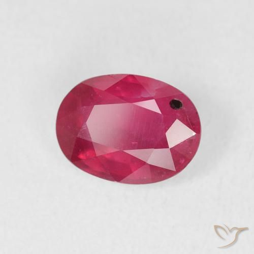 Rubino Rosso tendente al rosa naturale da 1.49 ct, Ovale, VS-SI