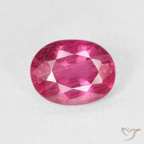 1.67ct Naturale Rosso tendente al rosa Rubino, Ovale, SI