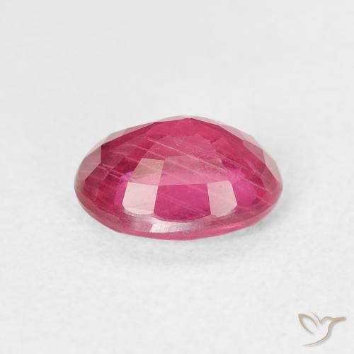 Rubino Rosso tendente al rosa naturale da 1.67 ct, Ovale, SI