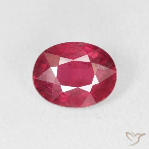 1.70ct Naturale Rosso medio Rubino, Ovale, VS-SI