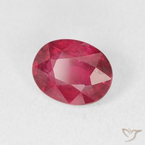Rubino Rosso medio naturale da 1.70 ct, Ovale, VS-SI