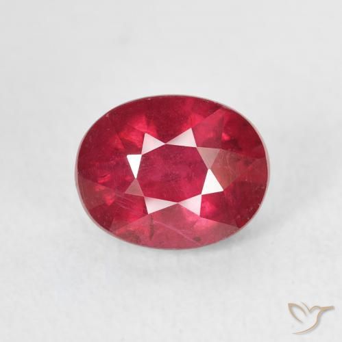 2.45ct Naturale Rosso medio Rubino, Ovale, VS-SI
