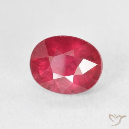 Rubino Rosso medio naturale da 2.45 ct, Ovale, VS-SI