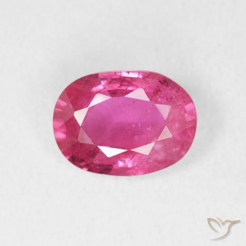 1.47ct Naturale Rosa hot Rubino, Ovale, VS-SI