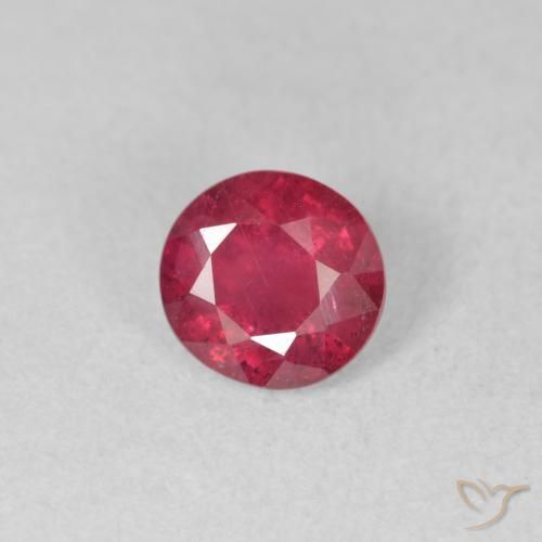 1.08ct Naturale Cremisi Profondo Rubino, Rotondo, VS-SI