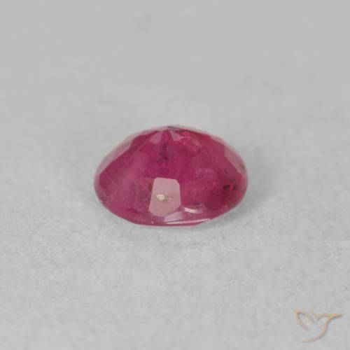 Rubino Rosa rossastra naturale da 1.34 ct, Rotondo, VS-SI