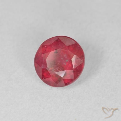 Rubino Rosso medio naturale da 1.45 ct, Rotondo, VS-SI