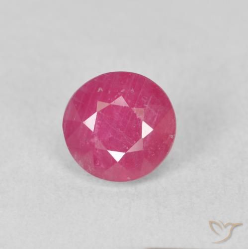 1.79ct Naturale Rosso medio Rubino, Rotondo, VS-SI