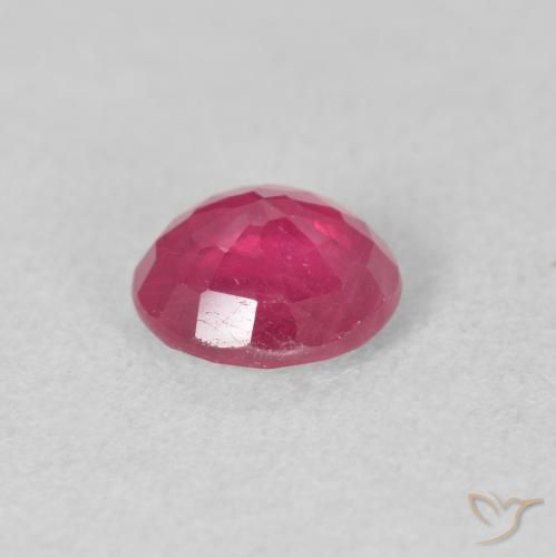 Rubino Rosso tendente al rosa naturale da 1.74 ct, Rotondo, VS-SI