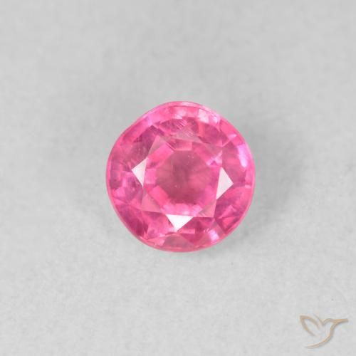 0.82ct Naturale Rosa medio Rubino, Rotondo, VS-SI