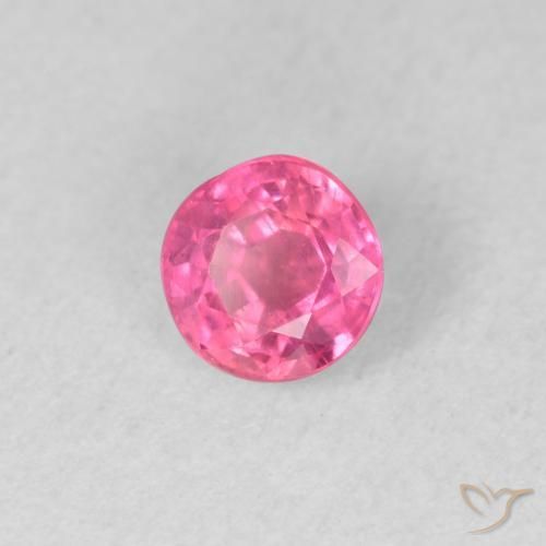 Rubino Rosa medio naturale da 0.82 ct, Rotondo, VS-SI