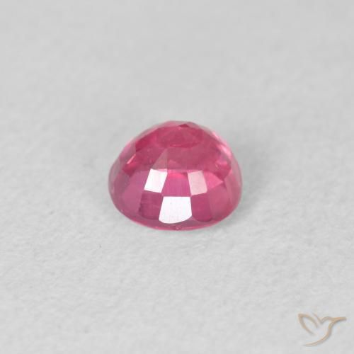 Rubino Rosa medio naturale da 0.82 ct, Rotondo, VS-SI