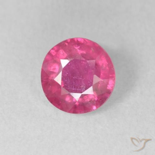 1.32ct Naturale Rosa hot Rubino, Rotondo, VS-SI