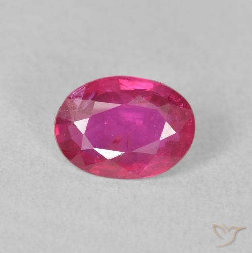 1.23ct Naturale Rosso medio Rubino, Ovale, VS-SI