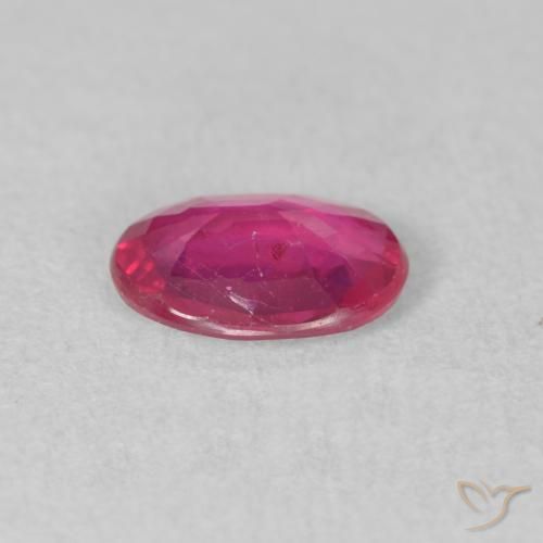 Rubino Rosso medio naturale da 1.23 ct, Ovale, VS-SI