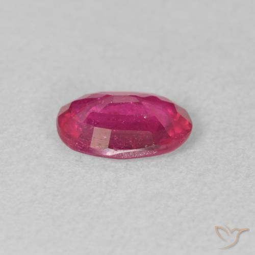 Rubino Rosa rossastra naturale da 1.23 ct, Ovale, VS-SI