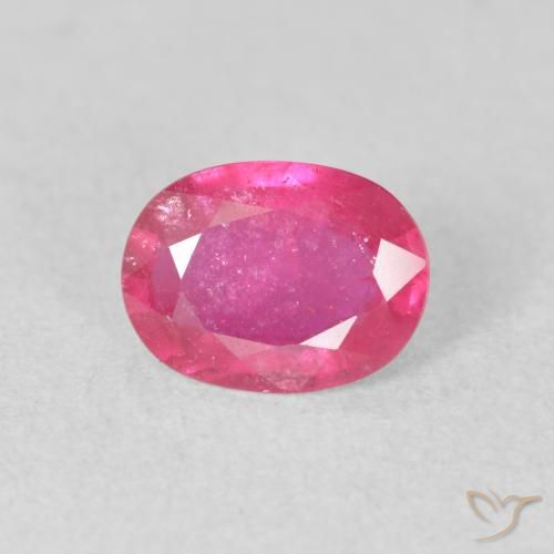 1.43ct Naturale Rosa hot Rubino, Ovale, VS-SI