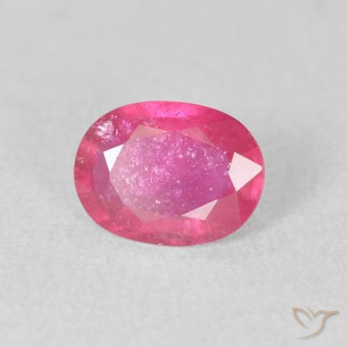 Rubino Rosa hot naturale da 1.43 ct, Ovale, VS-SI