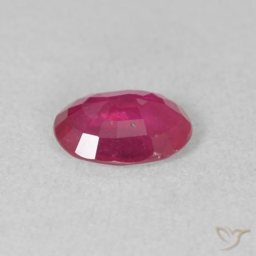 Rubino Rosa rossastra naturale da 1.33 ct, Ovale, VS-SI
