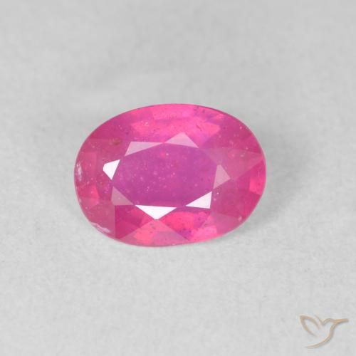 1.26ct Naturale Rosa hot Rubino, Ovale, VS-SI