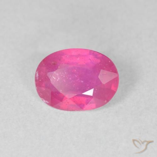 Rubino Rosa hot naturale da 1.26 ct, Ovale, VS-SI
