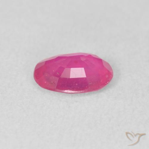 Rubino Rosa hot naturale da 1.26 ct, Ovale, VS-SI