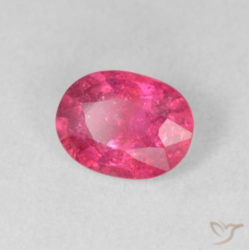 Rubino Rosso tendente al rosa naturale da 1.63 ct, Ovale, SI